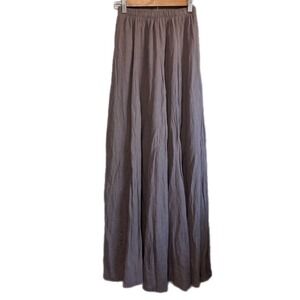 Wishlist Apparel Maxi Skirt Womens Small Brown Excellent Crinkle Gauze Boho